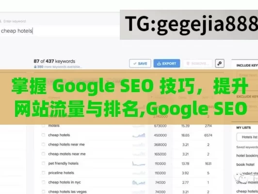 掌握 Google SEO 技巧，提升网站流量与排名,Google SEO 技巧大揭秘