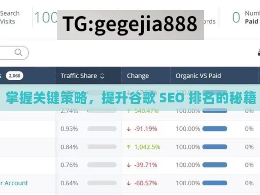 掌握关键策略，提升谷歌 SEO 排名的秘籍