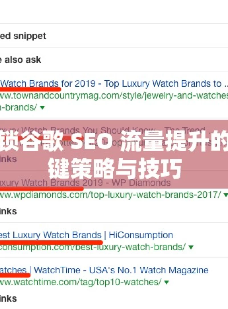 解锁谷歌 SEO 流量提升的关键策略与技巧