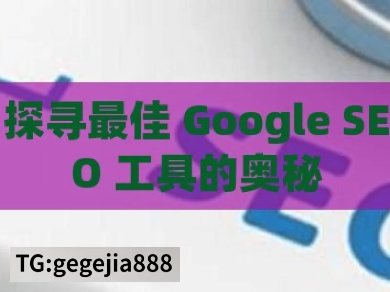 探寻最佳 Google SEO 工具的奥秘